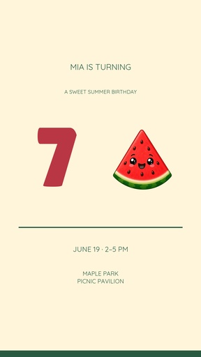Story opener size of Sweet on Seven
