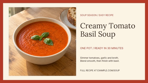 Landscape graphic size of Soup Season