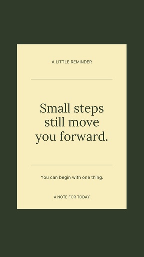 Story opener size of A Little Reminder