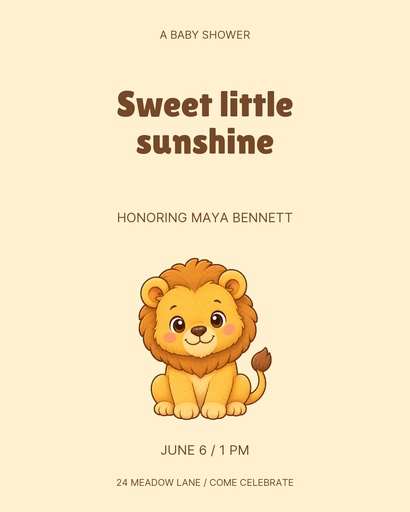 Portrait post size of Sweet Little Sunshine