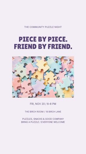 Story opener size of The Community Puzzle Night