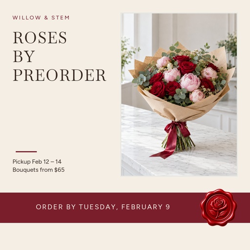 Roses by Preorder Page Cover Template - Design Templates
