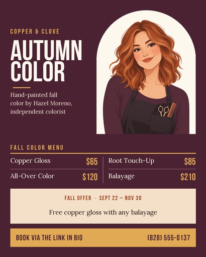 Portrait post size of Autumn Color Studio
