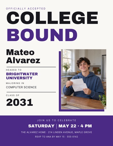 Letter flyer size of College Bound