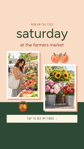Story opener size of Saturday at the Farmers Market