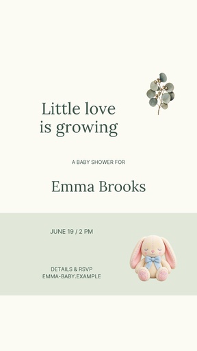 Story opener size of Little Love Grows