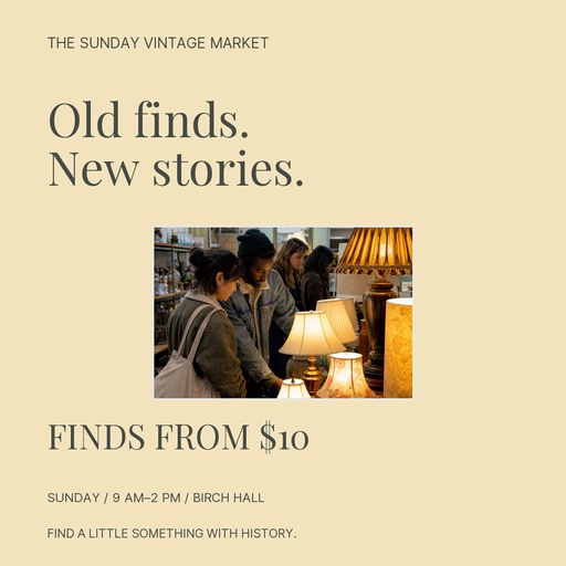 Square post size of The Sunday Vintage Market