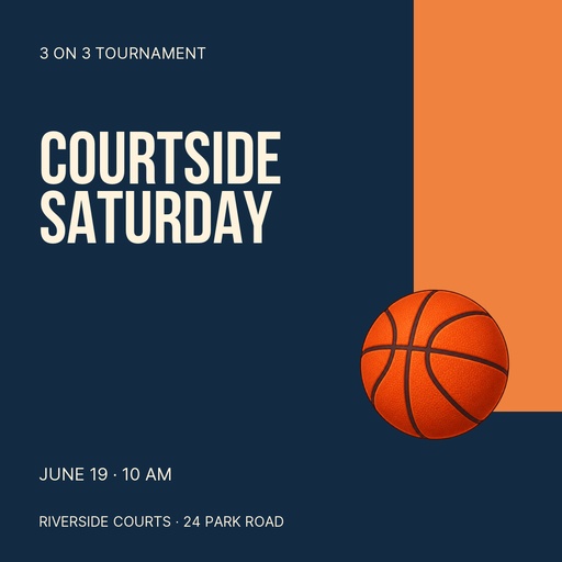 Square post size of Courtside Saturday