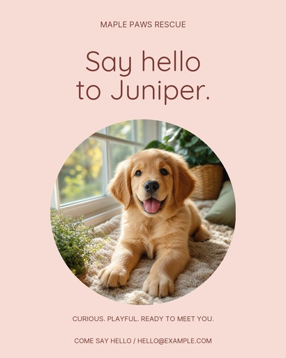 Portrait post size of Say Hello to Juniper