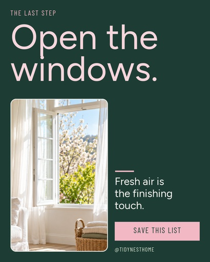 Carousel call to action size of Spring Cleaning Checklist
