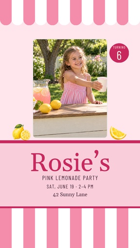 Story opener size of Pink Lemonade Party at Six