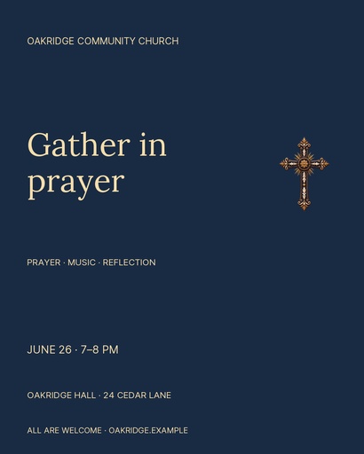 Portrait post size of Gather in Prayer
