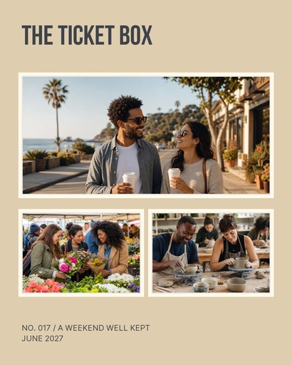 Portrait collage size of The Ticket Box