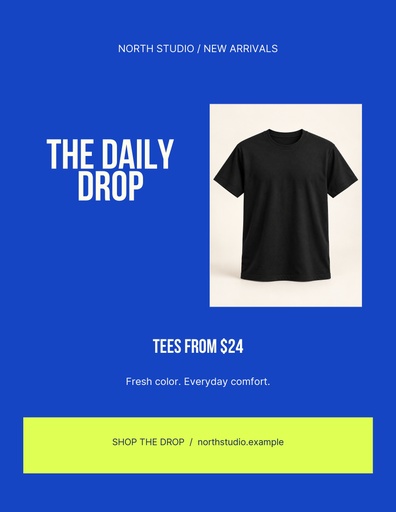 Letter flyer size of The Daily Drop