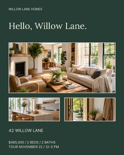 Portrait post size of The Willow Lane Bungalow