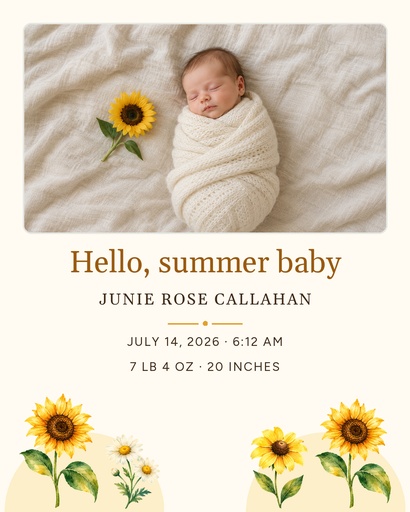 Portrait post size of Hello, Summer Baby