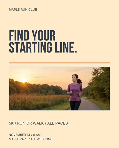 Portrait post size of On the Starting Line