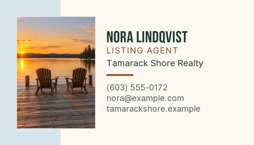 Agent contact card size of Lakefront Summer Showing