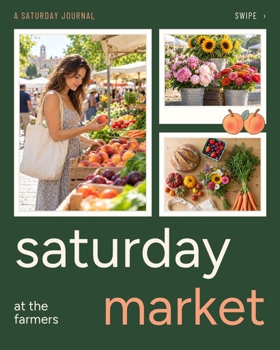 Carousel opener size of Saturday at the Farmers Market