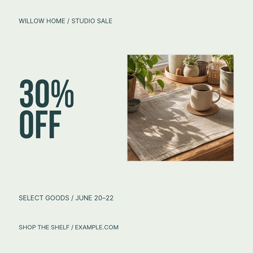 Square post size of Studio Shelf Sale
