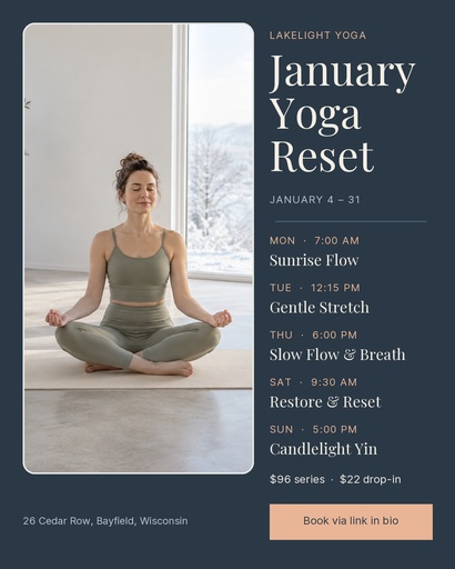 Portrait post size of January Yoga Reset