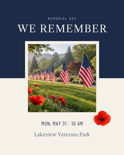 Portrait post size of We Remember This Memorial Day