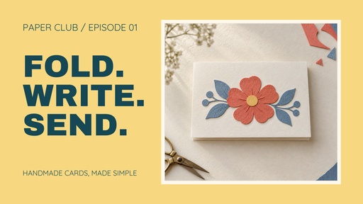 YouTube thumbnail size of Fold, Write, Send