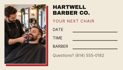 Appointment card size of Sharp for the Holidays