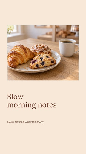 Static Reel cover size of Slow Morning Notes