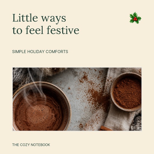 Square post size of Small Holiday Comforts