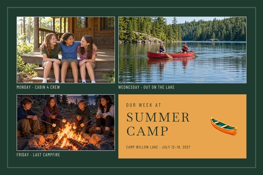 Landscape collage size of Our Week at Summer Camp