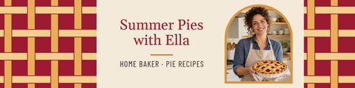 LinkedIn banner size of Summer Pies with Ella
