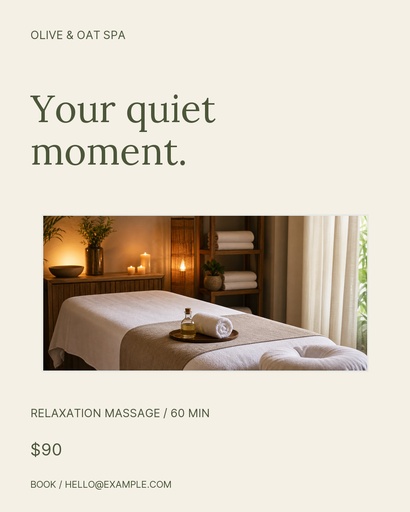 Portrait post size of Olive & Oat Spa