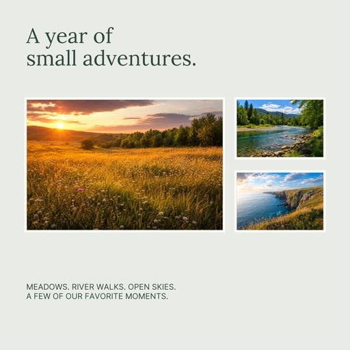 Square collage size of A Year of Small Adventures