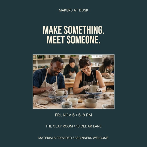 Square post size of Makers at Dusk