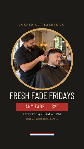 Story opener size of Fresh Fade Fridays