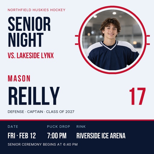 Square post size of Senior Night on Ice