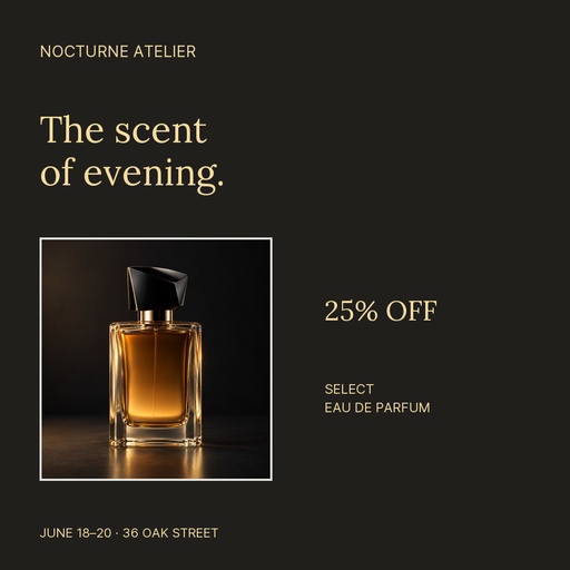 Square post size of Nocturne Atelier