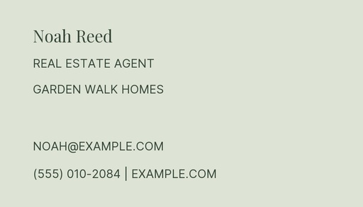 Agent contact card size of The Garden Apartment