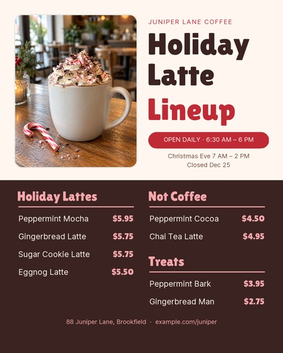 Portrait post size of The Holiday Latte Lineup