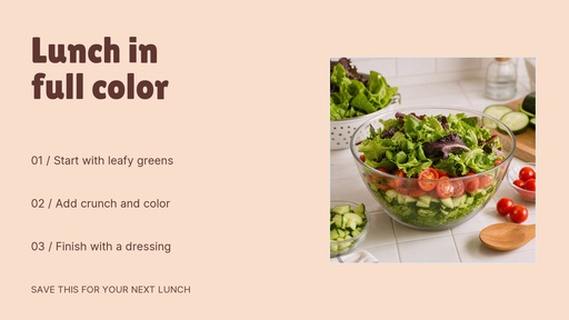 Landscape graphic size of Lunch in Full Color