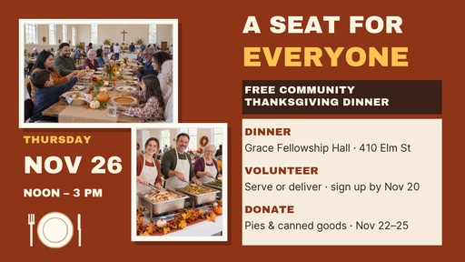 Landscape graphic size of A Seat for Everyone