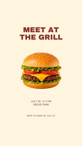 Story opener size of Meet at the Grill