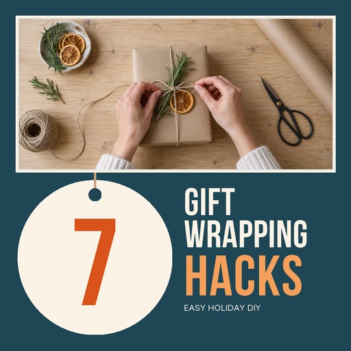 Square post size of 7 Gift Wrapping Hacks