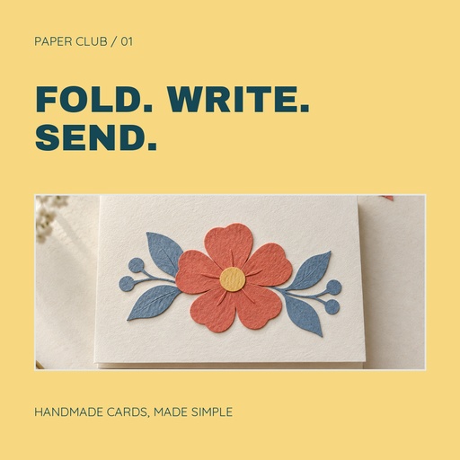 Square post size of Fold, Write, Send