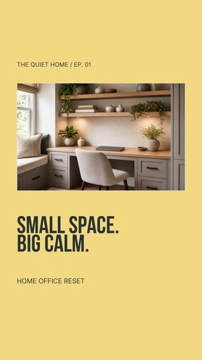 Static Reel cover size of Small Space Big Calm