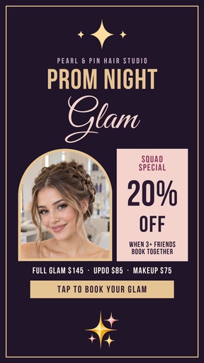 Story opener size of Prom Night Glam