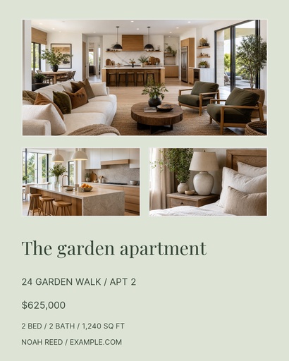 Portrait post size of The Garden Apartment