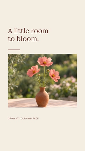 Story opener size of A Little Room to Bloom