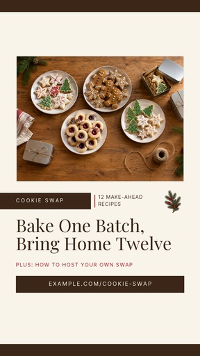 Story opener size of Cookie Swap Season